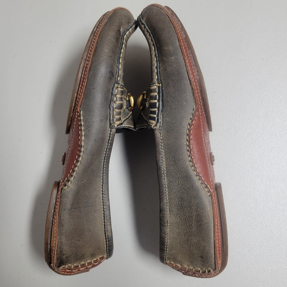 Gucci Classic Vintage Horsebit Leather Slip On Flat Driving Loafers Size 8.5M. - Picture 6 of 16